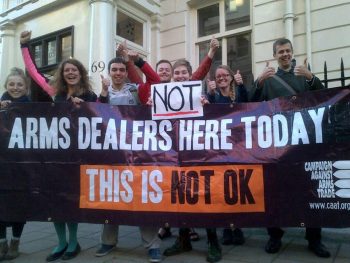 We've been chasing arms dealers wherever they seek to do business. Now it's time to party!