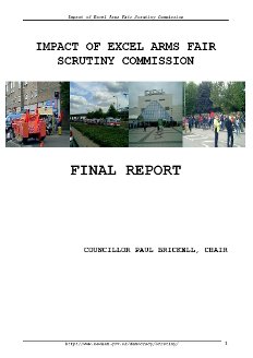 Impact of Excel Arms Fair Scrutiny Commision: Final Report