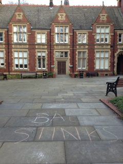 Disarm Leeds used creativity and direct action to put the arms trade under pressure on campus.