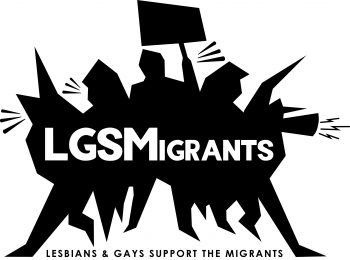 Lesbians and Gays Support the Migrants logo